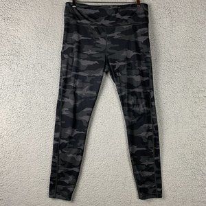 Athleta Ultimate Stash Pocket 7/8 Tight Leggings Pants Camo LT SEAM NEEDS REPAIR